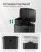 Image of a Black Songmics Double Kitchen Bin.