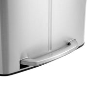 Image of a Silver Songmics Double Kitchen Bin.