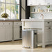 Image of a Silver Songmics Double Kitchen Bin.