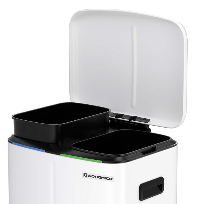 Image of a white Indoor Kitchen Recycling Bin