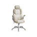 Cream White Gaming Office Chair With Wheels