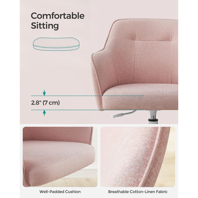 Pink Office Chair With Wheels