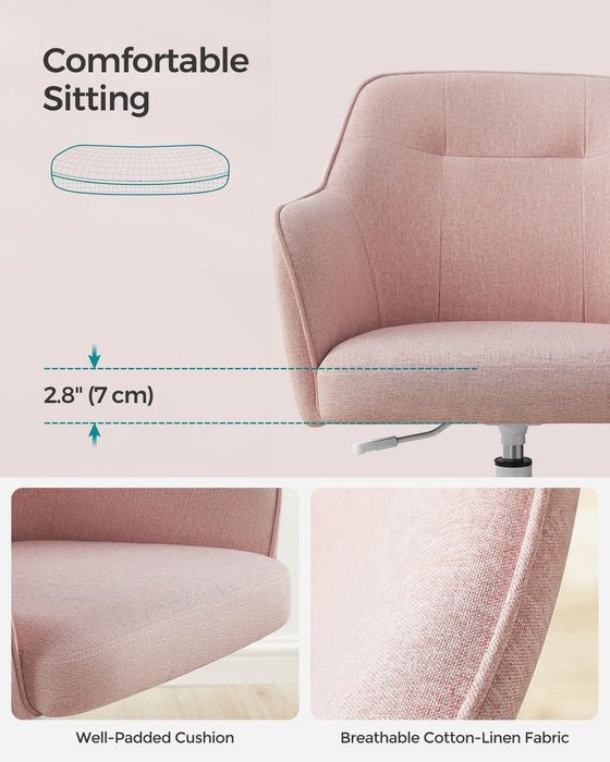 Pink Office Chair With Wheels