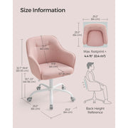 Pink Office Chair With Wheels