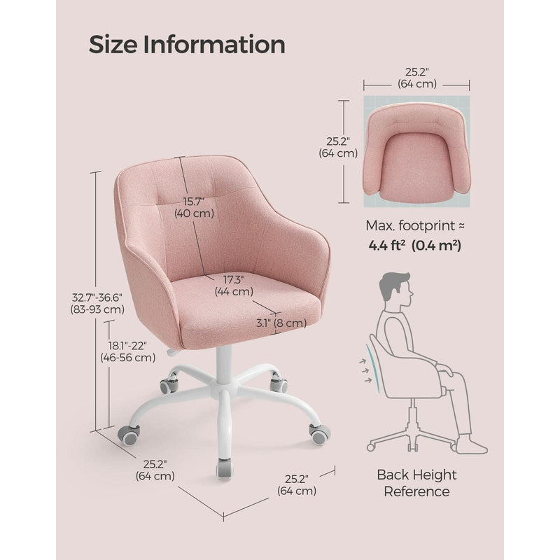 Pink Office Chair With Wheels