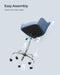 Blue Modern Office Chair With Wheels