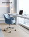 Blue Modern Office Chair With Wheels