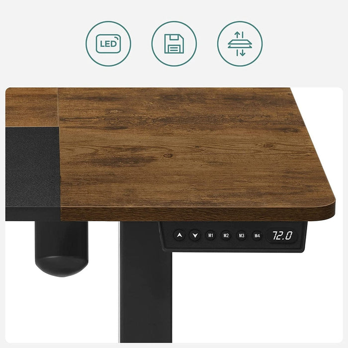 Image of an electric height adjustable standing desk - Width 60cm x Length 120cm