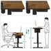 Image of an electric height adjustable standing desk - Width 60cm x Length 140cm