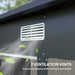 Grey Wood Grain Outdoor Garden Storage Shed with Weatherproof Design by Outsunny