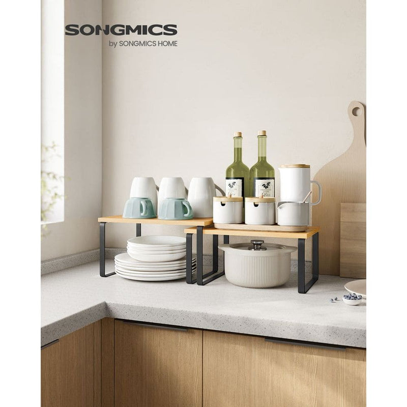 Set of 2 Spice Shelves for Cabinets by Songmics