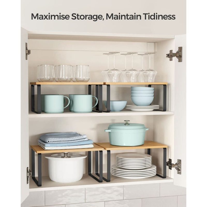 Set of 2 Spice Shelves for Cabinets by Songmics