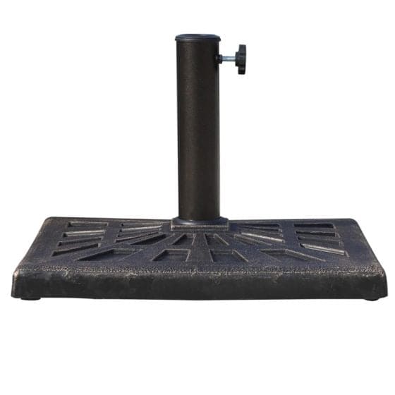 Square Parasol Base, 15kg, Bronze