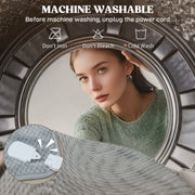 Electric Heated Throw Blanket with 5 Heat Settings and 10 Hour Timer for Cosy Warmth Grey AOSOM