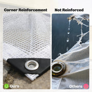 Waterproof Tarpaulin for Outdoor Furniture and Car Protection 6 x 4 m White AOSOM