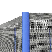 10ft Trampoline Net Replacement with Zipped Entrance and Pole Covers Blue by SPORTNOW AOSOM