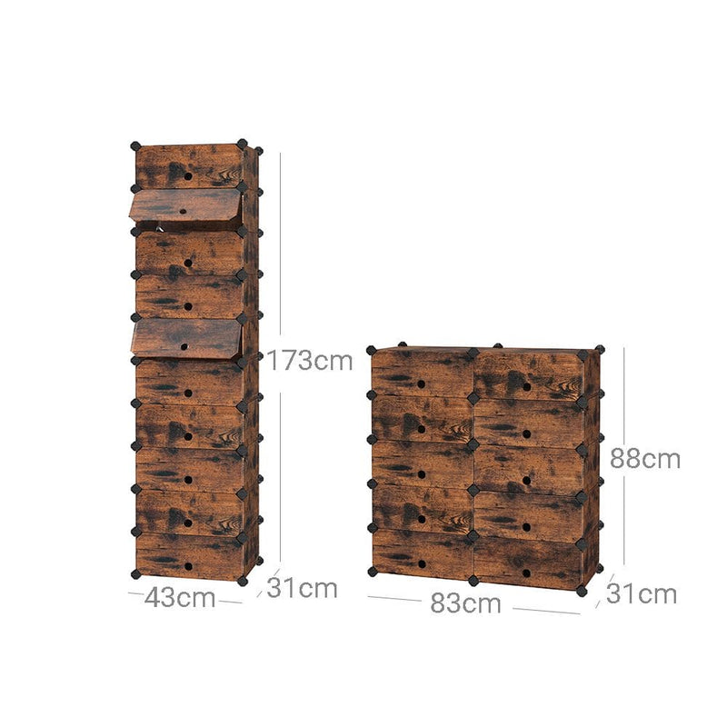 Stackable Shoe Storage Boxes by Songmics