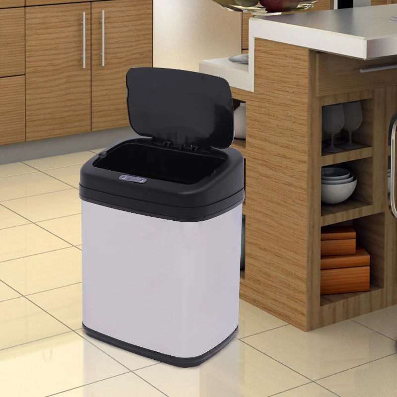Stainless Steel Automatic Sensor Dustbin, 33x25x42.5cm, 20L
