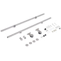 Stainless Steel Sliding Door Kit, 35-45mm Homcom