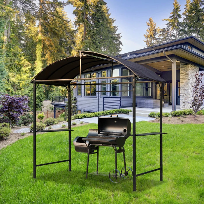 Steel Frame Outdoor BBQ Smoker Shelter