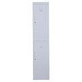 Steel Locker Cabinet 38x46x180cm Grey Vinsetto
