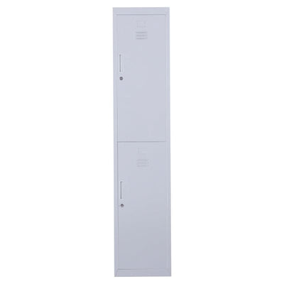 Steel Locker Cabinet 38x46x180cm Grey Vinsetto