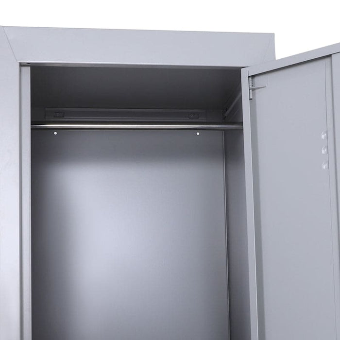 Steel Locker Cabinet 38x46x180cm Grey