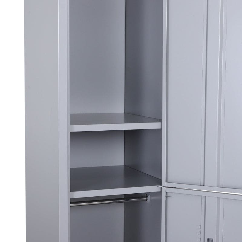 Steel Locker Cabinet 38x46x180cm Grey