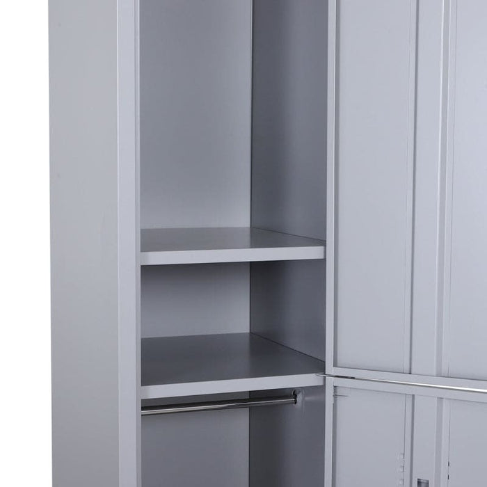 Steel Locker Cabinet 38x46x180cm Grey