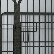 Heavy Duty Foldable Dog Playpen 4 Panel Puppy Exercise Pen for Indoor and Outdoor Use Grey