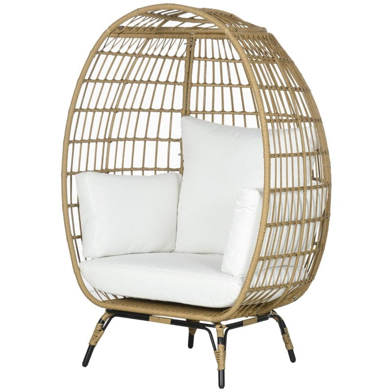 Teardrop Rattan Egg Chair with Legs