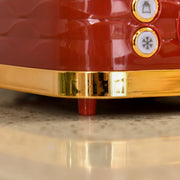 3000W Rapid Boil Kettle and 4 Slice Toaster Set with Browning Control Red