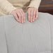 Light Grey Linen Swivel Recliner Chair with Footstool and Wooden Base for Living Room by HOMCOM