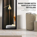Black Full Length Mirror with Glitter Frame by HOMCOM