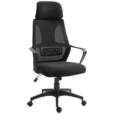 Swivel Office Chair With Wheels, Ergonomic Mesh Back