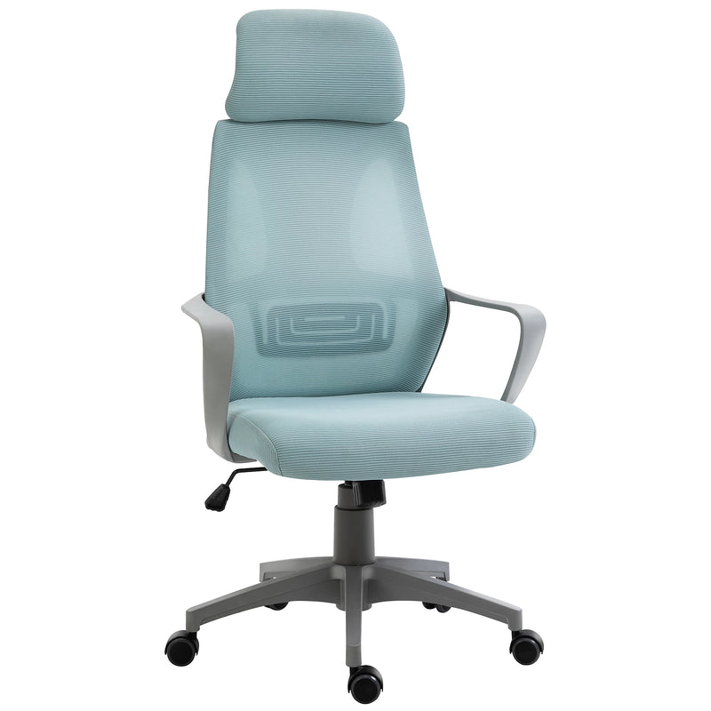 Swivel Office Chair With Wheels, Ergonomic Mesh Back