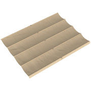 Retractable Replacement Canopy Cover for 4 x 3 m Garden Pergola UV30 Plus Protection Khaki Outsunny