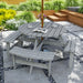 8 Seater Wooden Picnic Table and Bench Set Durable Fir Wood by Outsunny