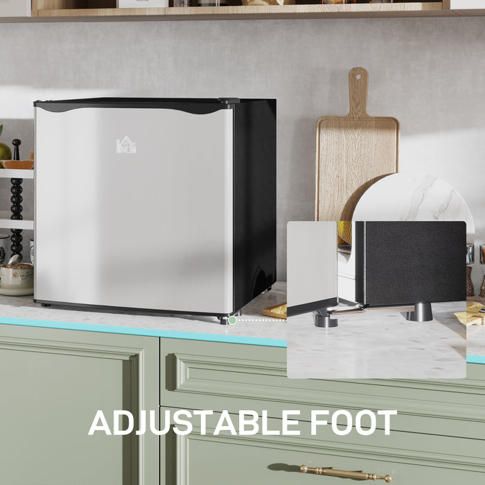 46L Table Top Mini Fridge With Ice Box Reversible Door Adjustable Temperature by HOMCOM