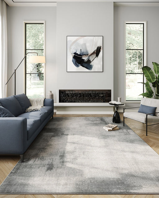 Dove Grey Area Rug 200 x 300 cm Soft Large Floor Carpet for Living Room by Songmics