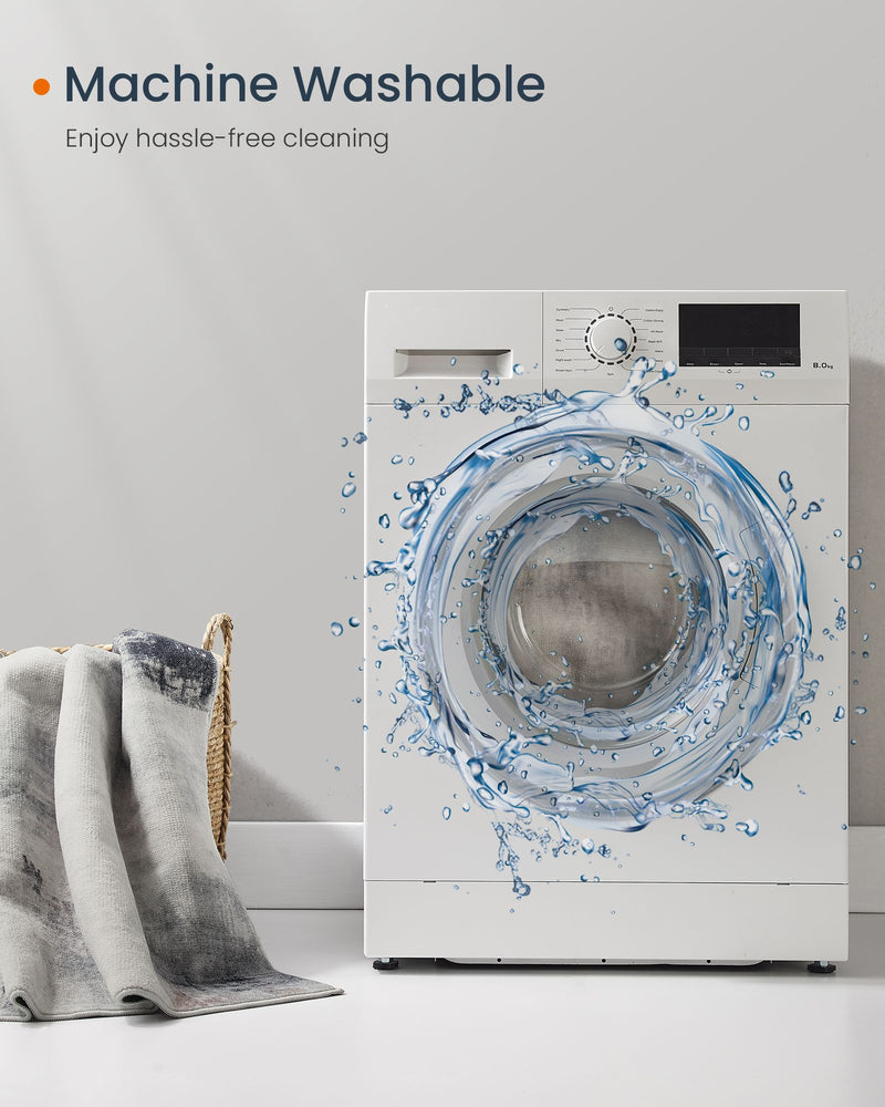 Dove Grey Area Rug 200 x 300 cm Soft Large Floor Carpet for Living Room by Songmics