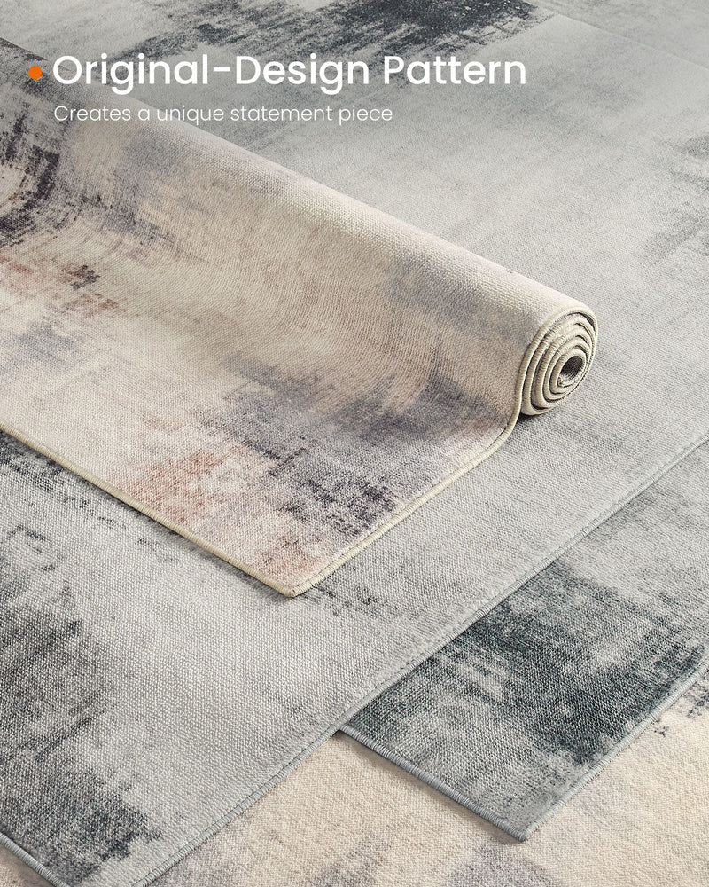 Dove Grey Area Rug 200 x 300 cm Soft Large Floor Carpet for Living Room by Songmics