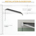 Electric Retractable Patio Awning 4 x 3m with Remote Control and Durable Aluminium Frame