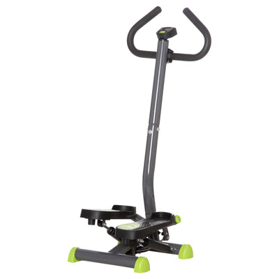 Twister Stepper Exercise Machine With LCD Screen And Adjustable Resistance Grey AOSOM