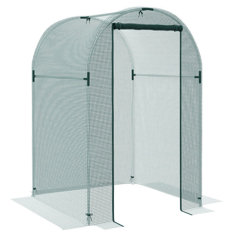 120 x 120cm Mini Polytunnel Greenhouse for Plants and Vegetables by Outsunny