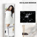 Glitter Frame Full Length Mirror Silver Elegant Home Decor by HOMCOM