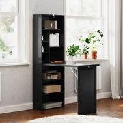 Black Three Part Work Desk with Storage and Chalkboard by HOMCOM