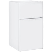 88L Under Counter Fridge Freezer with Adjustable Settings and 3 Star Freezer Rating, White