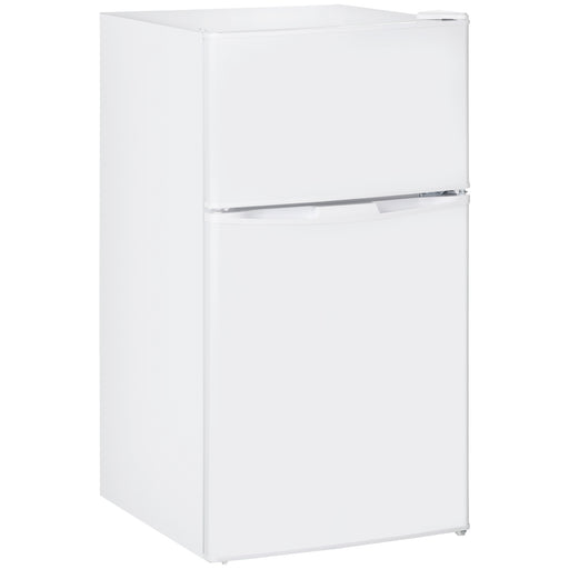 88L Under Counter Fridge Freezer with Adjustable Settings and 3 Star Freezer Rating, White