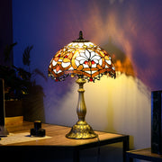 Handcrafted Stained Glass Table Lamp for Living Room or Bedside Zinc Alloy, Multi Coloured